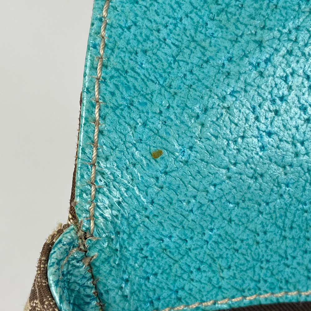 Gucci New Jackie Line GG Pattern Shoulder Bag Beige Light Blue - Picture 4 of 7